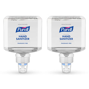 PURELL Healthcare Advanced Hand Sanitizer Gentle & Free Foam, Fragrance Free, 1200 mL Foam Hand Sanitizer Refill for PURELL ES8 Touch-Free Hand Sanitizer Dispenser (Pack of 2) - 7751-02