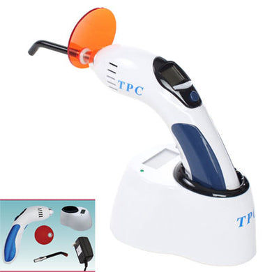 TPC Cordless curing light, 5W LED, 1400mW/cm2, low battery signal- visual and audible alarm. Easy