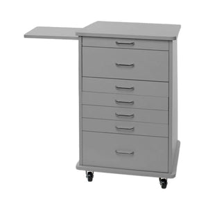 TPC Assistant's (North Carolina) Mobile Cabinet - Grey. Dimensions: 21.5"W x 19"D x 32"H. Solid