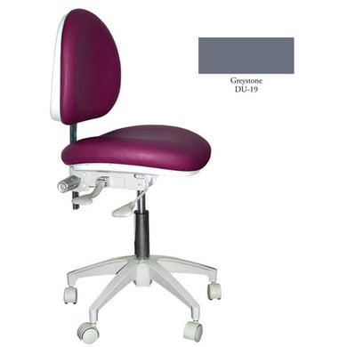 Mirage Doctor's Stool - Greystone Color. Dimensions: Backrest Vertical Adjustment Range: 0
