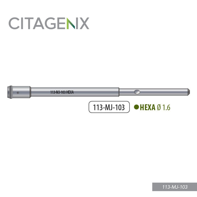 Hexa Driver Shaft, 1 driver/Sachet 113-MJ-103