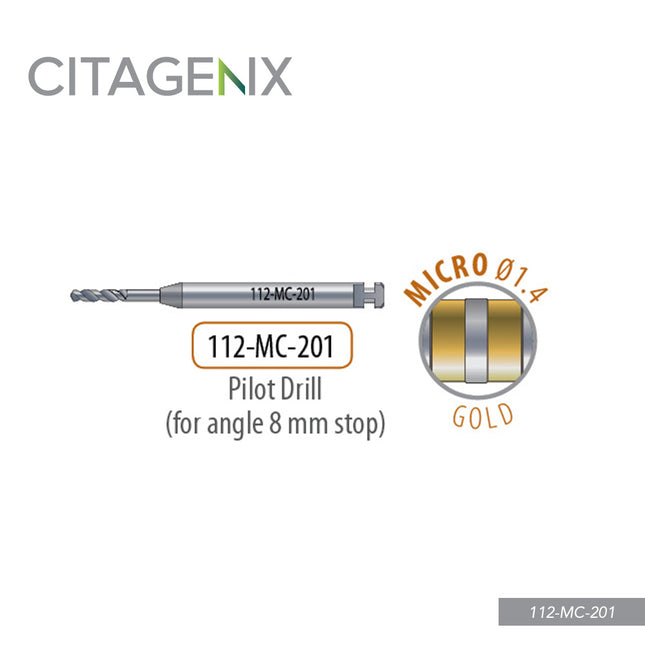 Micro Drill for Angle (8mm stop), 1 drill/Sachet 112-MC-201