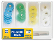 TOR VM Dental Polishing Discs with Metal Connector Kit, 40pcs – Professional Matrix System & Restorative Tool