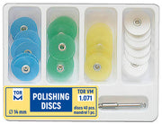 TOR VM Dental Polishing Discs with Metal Connector Kit, 40pcs – Professional Matrix System & Restorative Tool