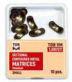 TOR VM Dental Sectional Contoured Titanium Matrices 10pcs – Professional Matrix System & Restorative Tool