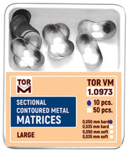TOR VM Dental Large Sectional Contoured Matrices 50pcs – Professional Matrix System & Restorative Tool