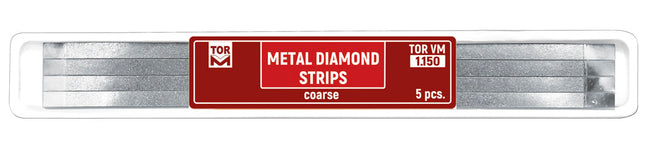 TOR VM Dental Metal Diamond Strips, Coarse 5pcs – Professional Matrix System & Restorative Tool