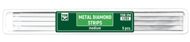 TOR VM Dental Metal Diamond Strips, Medium 5pcs – Professional Matrix System & Restorative Tool
