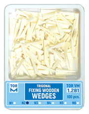TOR VM Dental Triangle Wooden Wedges 100pcs – Professional Matrix System & Restorative Tool