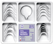 TOR VM Dental "Pony" Metal Contoured Matrices. Kit with "Slot"- Ring 24pcs – Professional Matrix System & Restorative Tool
