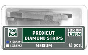 TOR VM Dental Proxicut Diamond Strips (Medium, for Holder 1.369) 12pcs – Professional Matrix System & Restorative Tool