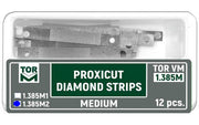 TOR VM Dental Proxicut Diamond Strips (Medium, for Holder 1.369) 12pcs – Professional Matrix System & Restorative Tool