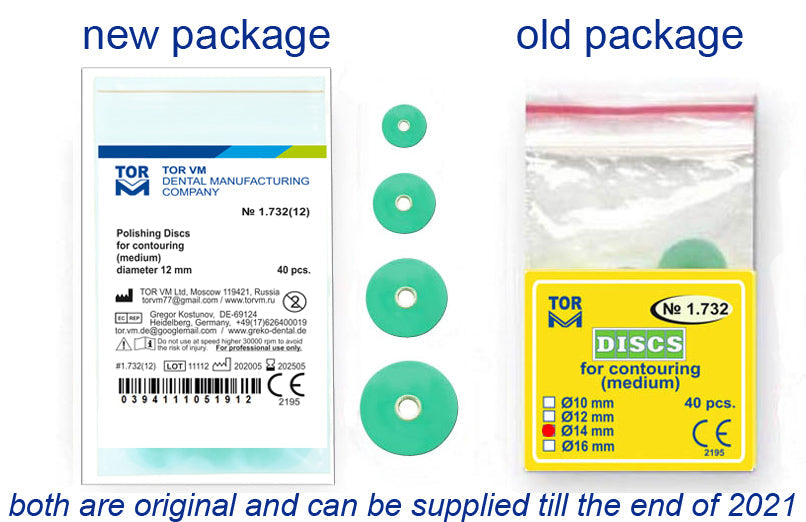 TOR VM Dental Medium Discs for Contouring with Metal Connector, 40pcs – Professional Matrix System & Restorative Tool