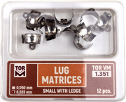 TOR VM Dental Lug Matrices Small with Ledge 12pcs – Professional Matrix System & Restorative Tool