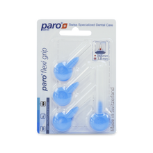 1082, paro® flexi grip, fine, light-blue, cylindric, 3.8 mm, 4 pcs, interdental brush