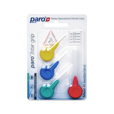 1090 paro® 3star grip – sample package, 4 different sizes, 4 pcs.