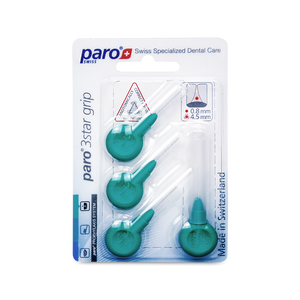 1094 paro® 3star grip – medium, green, triangular, 4 pcs