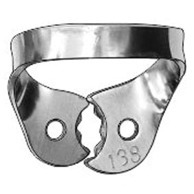 TOR VM Dental Clamp 138 (Left-Sided Clamp for Third Molars (with Stiff Spring and Serrated Beaks)) – Professional Matrix System & Restorative Tool
