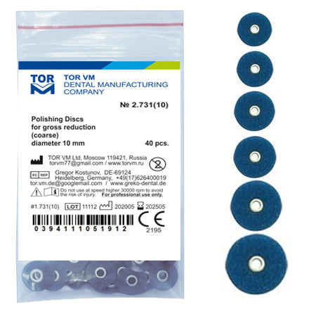 TOR VM Dental Coarse Discs for Gross Reduction,  40pcs – Professional Matrix System & Restorative Tool