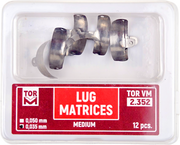 TOR VM Dental Lug Matrices Medium 12pcs – Professional Matrix System & Restorative Tool