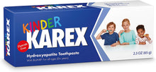 Kinder Karex Hydroxyapatite Toddler Toothpaste - 2.3 Ounce, Fluoride-Free and Safe for Accidental Swallowing
