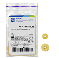 TOR VM Dental Polishing Discs for Polishing Gold Ocher series, 50pcs – Professional Matrix System & Restorative Tool
