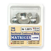 TOR VM Dental Large Sectional Contoured Matrices 50pcs – Professional Matrix System & Restorative Tool