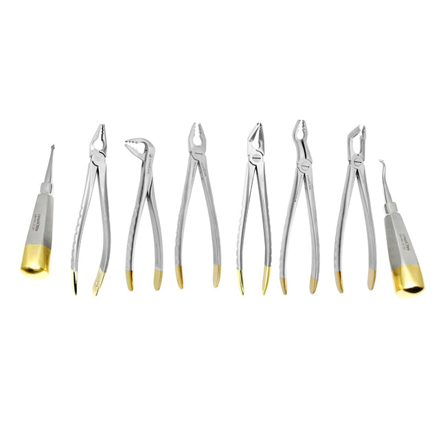 Universal Atraumatic Extraction Forceps + Elevators Set