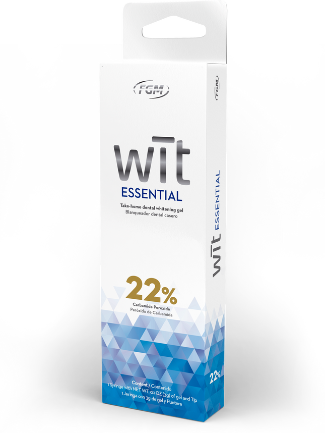 Wit Essential 22% Carbamide Peroxide Take-Home Gel Whitening Bulk Kit: 50 x 3g