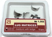 TOR VM Dental Lug Matrices Medium with Ledge 12pcs – Professional Matrix System & Restorative Tool