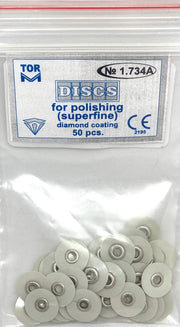 TOR VM Dental ARCHIVED Superfine Diamond Coating: Discs for Polishing , 50pcs – Professional Matrix System & Restorative Tool