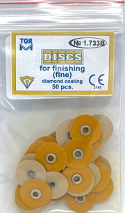TOR VM Dental ARCHIVED Fine Diamond Coating: Discs for Finishing , 50pcs – Professional Matrix System & Restorative Tool
