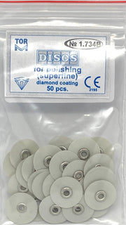 TOR VM Dental ARCHIVED Superfine Diamond Coating: Discs for Polishing , 50pcs – Professional Matrix System & Restorative Tool
