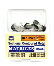 TOR VM Dental Small Sectional Contoured Matrices 50pcs – Professional Matrix System & Restorative Tool