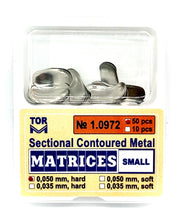 TOR VM Dental Small Sectional Contoured Matrices 50pcs – Professional Matrix System & Restorative Tool
