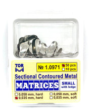 TOR VM Dental Small Sectional Contoured Matrices with Ledge 50pcs – Professional Matrix System & Restorative Tool