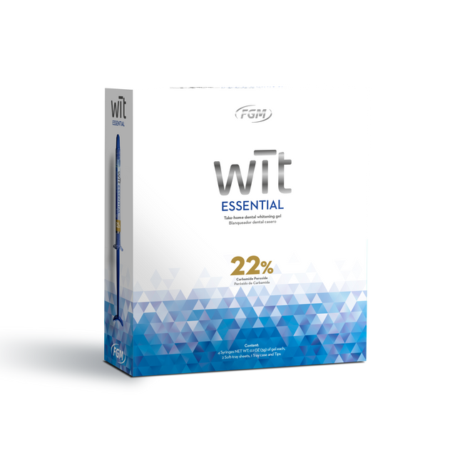 Wit Essential 22% Carbamide Peroxide Take-Home Gel Whitening Kit: 4 x 3g