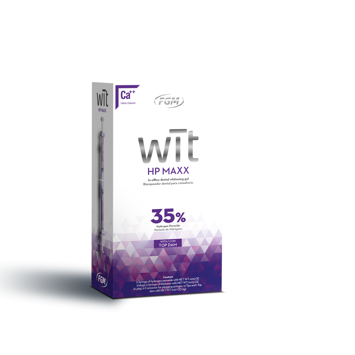 WiT HP Maxx 35% Hydrogen Peroxide In-Office Syringe-to-Syringe Whitening Kit