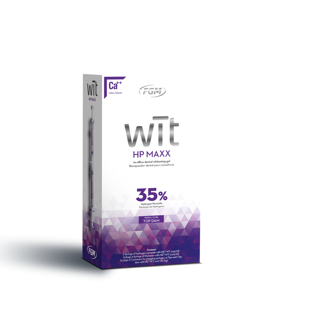 WiT HP Maxx 35% Hydrogen Peroxide In-Office Syringe-to-Syringe Whitening Kit