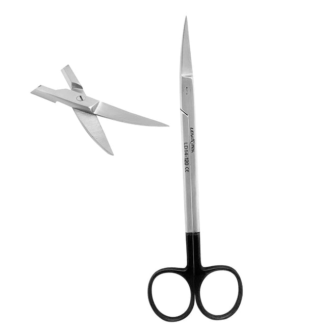 Kelly Dental Scissors 16cm Curved Saw edge Super Cut