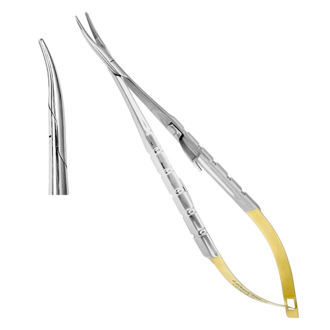 Castroviejo Needle Holders fine Point 14cm TC Curved