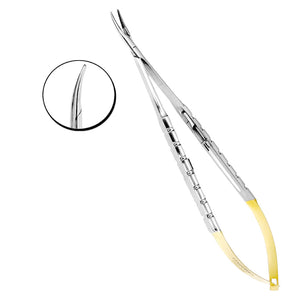 Castroviejo Needle Holders fine Point 18cm TC Curved