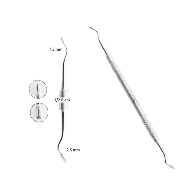 Condensers  BLACK 1.5MM / 2.5MM Double Ended