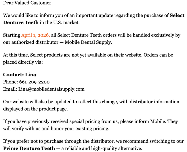 NOBILDENT Select XL Denture Teeth