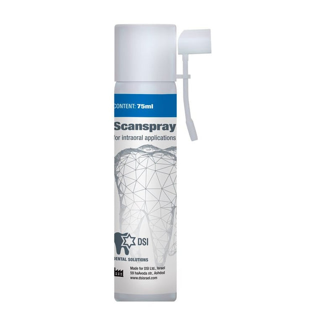 DSI Intraoral Scan Spray for 3D CAD/CAM Digital Scanning, 75 mL Bottle