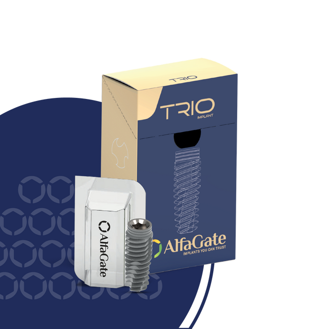 TRIO DENTAL IMPLANT - Triple Flutes Define Bone Compression. ( DFCI )