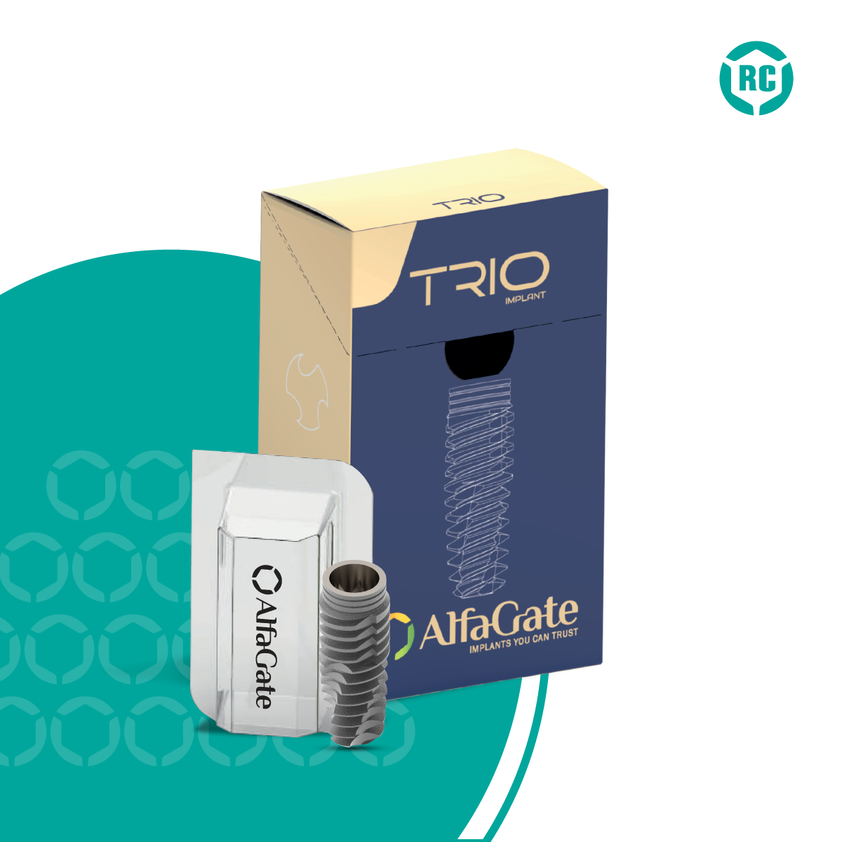 TRIO DENTAL IMPLANT - Triple Flutes Define Bone Compression. ( DFCIP ) (RC) (NP)