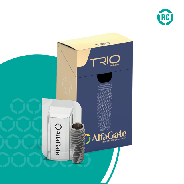 TRIO DENTAL IMPLANT - Triple Flutes Define Bone Compression. ( DFCIP ) (RC) (NP)