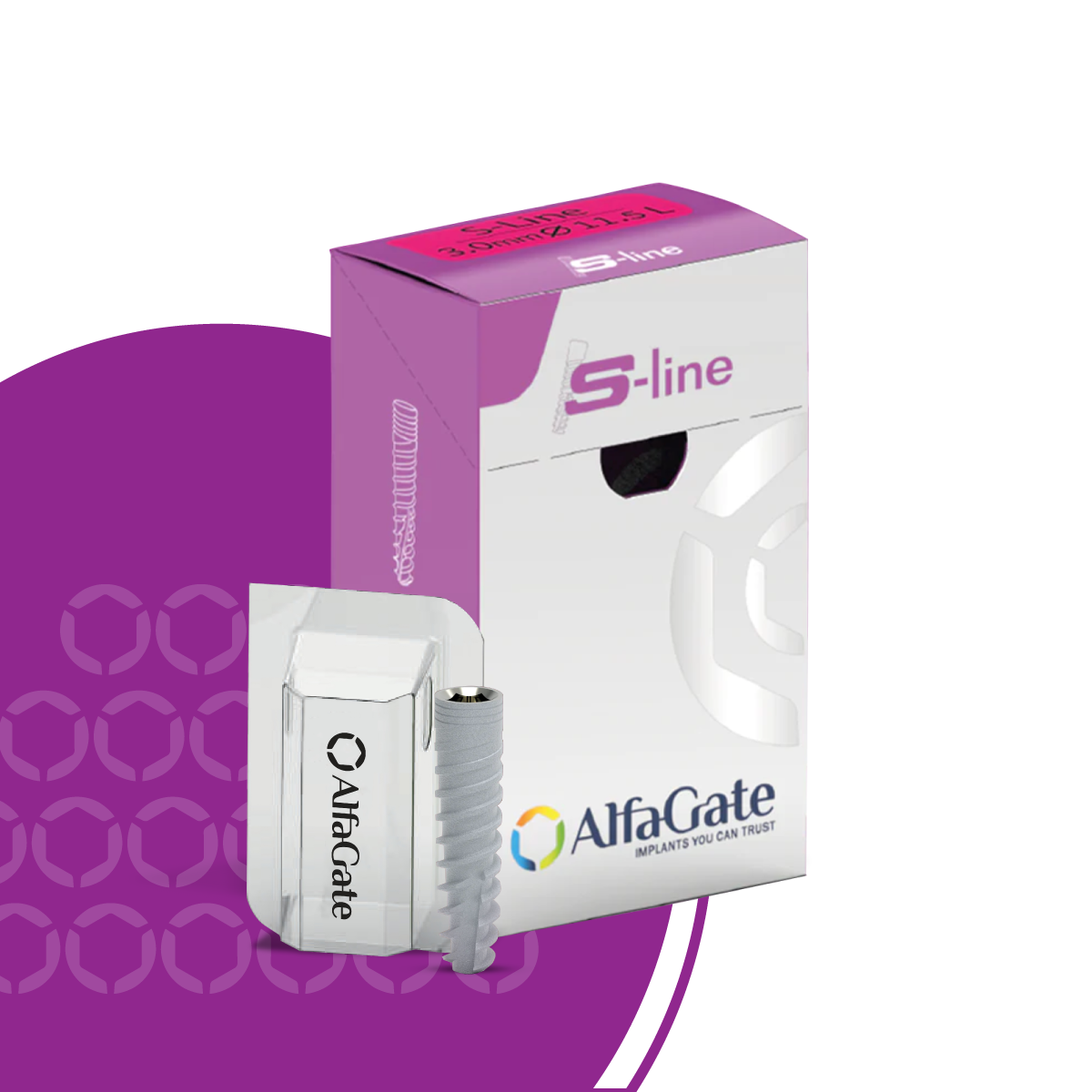 S-LINE DENTAL IMPLANT - Bio Active / SLA Surface. (S-L)