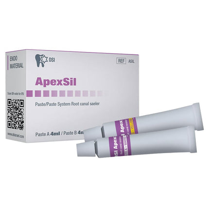 ApexSil Root Canal Sealer Paste, 4 mL Tube, 2/Pk. Includes